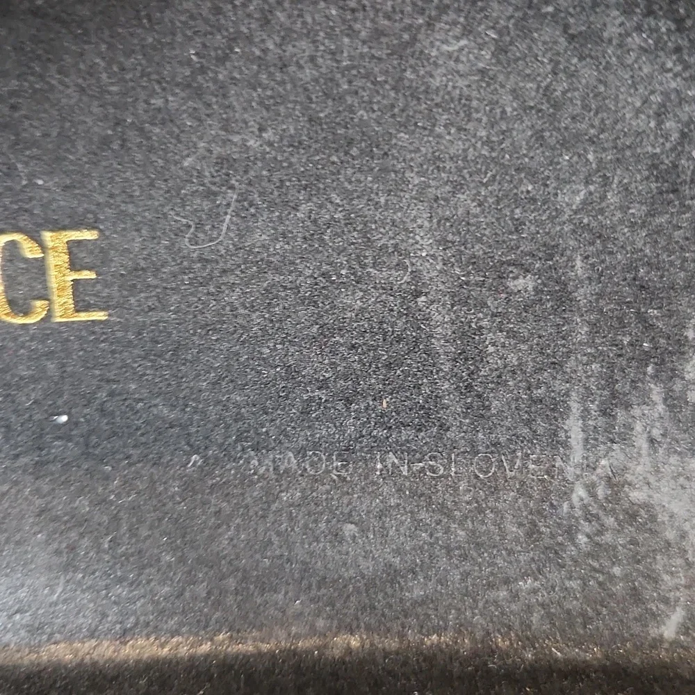 Versace Vintage Brown Tortoiseshell Mirror Rectangular‎ Sunglasses